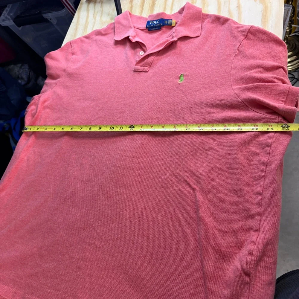 Polo Ralph Lauren Classic Fit Mesh Polo Shirt Coral Pink XXL Mens Short Sleeve‎